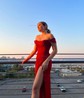 Sheath/Column Off-the-shoulder Stretch Crepe Prom Dresses With Ruched