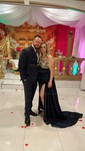 Sheath/Column Off-the-shoulder Ruched Satin Prom Dresses With Beading