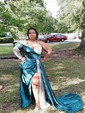 Sheath/Column Off-the-shoulder Ruched Satin Prom Dresses With Beading