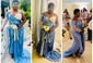 Sheath/Column Off-the-shoulder Ruched Satin Prom Dresses With Beading