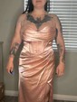 Sheath/Column Cowl Neck Silk-like Satin Floor-length Prom Dresses With Ruched