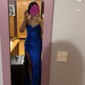 Sheath/Column Cowl Neck Silk-like Satin Floor-length Prom Dresses With Ruched