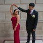Sheath/Column Strapless Satin Prom Dresses With Ruched