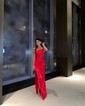 Sheath/Column Strapless Satin Prom Dresses With Ruched