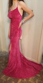 Mermaid Scoop Neck Sparkly Velvet Sequin Backless Prom Dresses