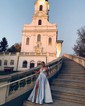 Ball Gown V-neck Satin Prom Dresses With Floor-length