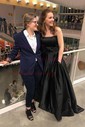 Ball Gown Strapless Satin Prom Dresses With Ruched