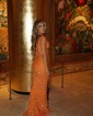 Trumpet/Mermaid V-neck Sequin Sweep Train Formal Dresses