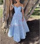 Ball Gown Off-the-shoulder Lace 3D Floral Prom Dresses