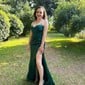 Sheath/Column Cowl Neck Satin Corset Prom Dresses With Ruched