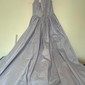 Ball Gown Square Neck Satin Corset Prom Dresses With Ruched