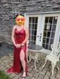 Sheath/Column V-neck Sparkly Sequin Prom Dresses