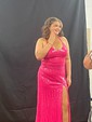 Sheath/Column V-neck Sparkly Sequin Prom Dresses