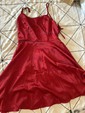 Modest Red Skater Satin Lace-up Homecoming Dresses