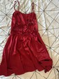 Modest Red Skater Satin Lace-up Homecoming Dresses