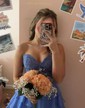 Strapless Skater Tiered Homecoming Dresses
