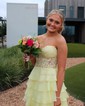 Strapless Skater Tiered Homecoming Dresses
