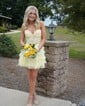 Strapless Skater Tiered Homecoming Dresses