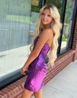Corset Bodycon Metallic Strapless Ruched Homecoming Dresses