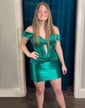 Corset Off-the-shoulder Bodycon Satin Ruched Homecoming Dresses