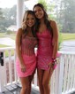 Sparkly Sequin Strapless Bodycon Beaded Homecoming Dresses