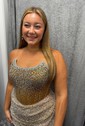 Sparkly Sequin Strapless Bodycon Beaded Homecoming Dresses