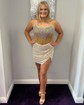 Sparkly Sequin Strapless Bodycon Beaded Homecoming Dresses