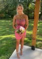 Sparkly Corset Strapless Sequin Bodycon Beaded Homecoming Dresses