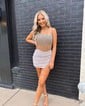 Sparkly Corset Strapless Sequin Bodycon Beaded Homecoming Dresses