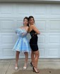 Corset Strapless Tight Appliques Homecoming Dresses