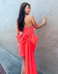 Petite Strapless Satin Bodycon Beaded Homecoming Dresses