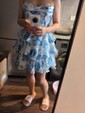 A-line Strapless Tiered Floral Print Homecoming Dresses