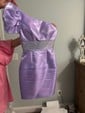 Elegant Bodycon Satin One Shoulder Beaded Homecoming Dresses