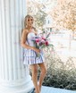 Sparkly A-line Strapless Tiered Beaded Homecoming Dresses