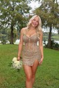 Sparkly Bodycon Sequin Strapless Corset Homecoming Dresses