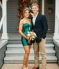 Cut Out Bodycon Satin Strapless Ruched Homecoming Dresses