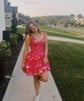 Corset Skater Off-the-shoulder Glitter Tulle Tiered Homecoming Dresses