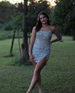 Sparkly Corset Strapless Sequin Bodycon Beaded Homecoming Dresses