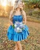 Corset Fuchsia Skater Taffeta Bow Beaded Homecoming Dresses