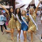 Unique Skater Metallic Pleated Cut Out Homecoming Dresses