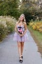 Cut Out Skater Sweetheart Tulle Tiered Homecoming Dresses