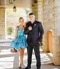Sweetheart Organza Skater Ruffle Homecoming Dresses