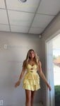 A-line Strapless Tiered Beaded Homecoming Dresses