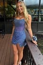 Sparkly Corset Strapless Sequin Bodycon Beaded Homecoming Dresses