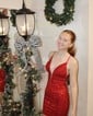 Sparkly V-neck Sequin Bodycon Homecoming Dresses