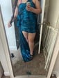 Unique Bodycon One Shoulder Metallic Ruched Homecoming Dresses
