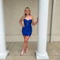 Sweetheart Satin Ruched Bodycon Homecoming Dresses