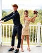 Corset Off-the-shoulder Lace Bodycon Homecoming Dresses