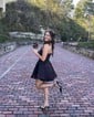 Unique Pink Skater Cut Out Homecoming Dresses