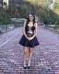 Unique Pink Skater Cut Out Homecoming Dresses